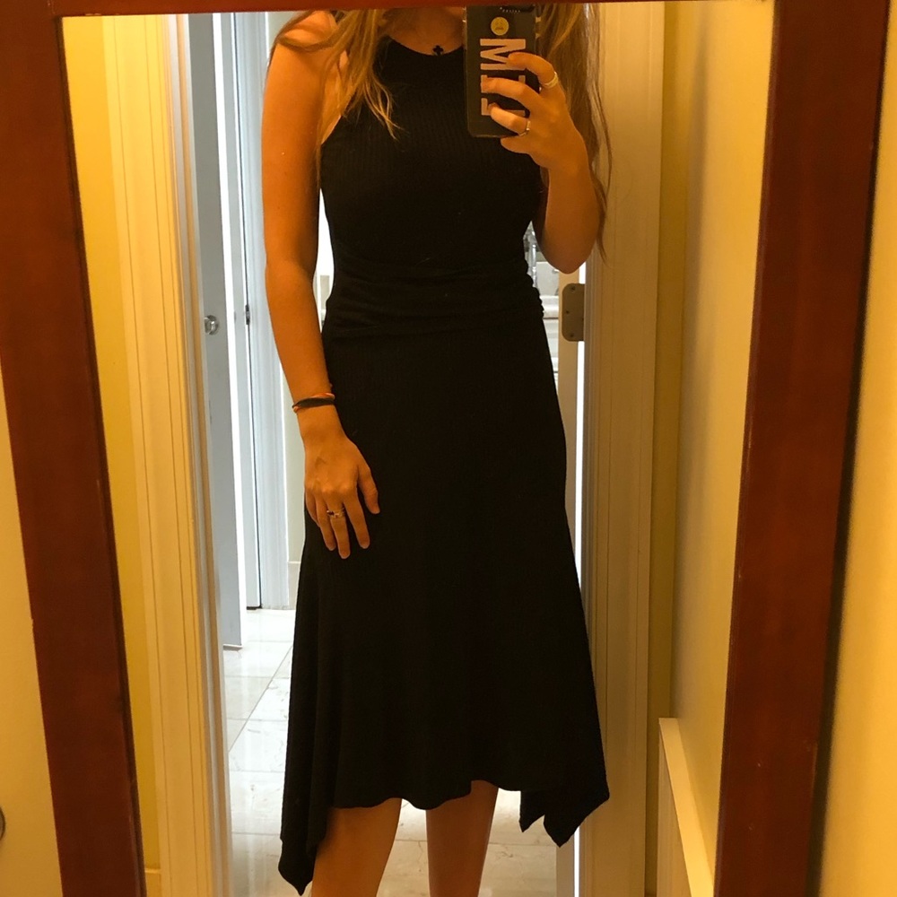Ripped Hanker-chief Hem Dress